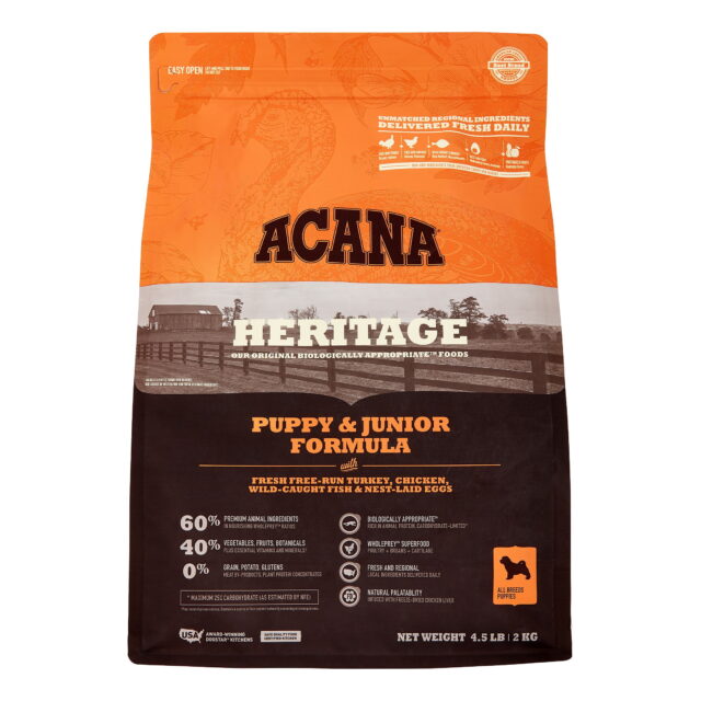 Acana Heritage Grain-Free Puppy and Junior Dry Dog Food