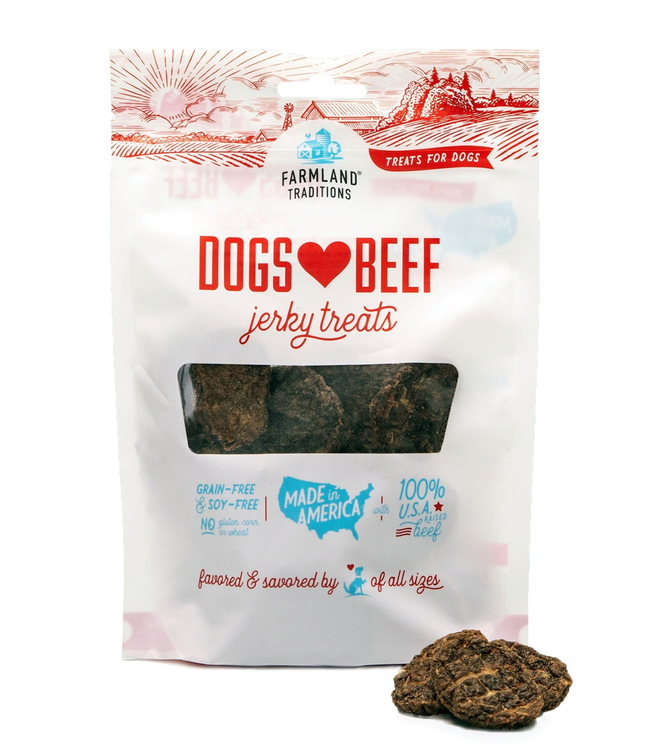 Farmland Traditions Dogs Love Beef Jerky Treats