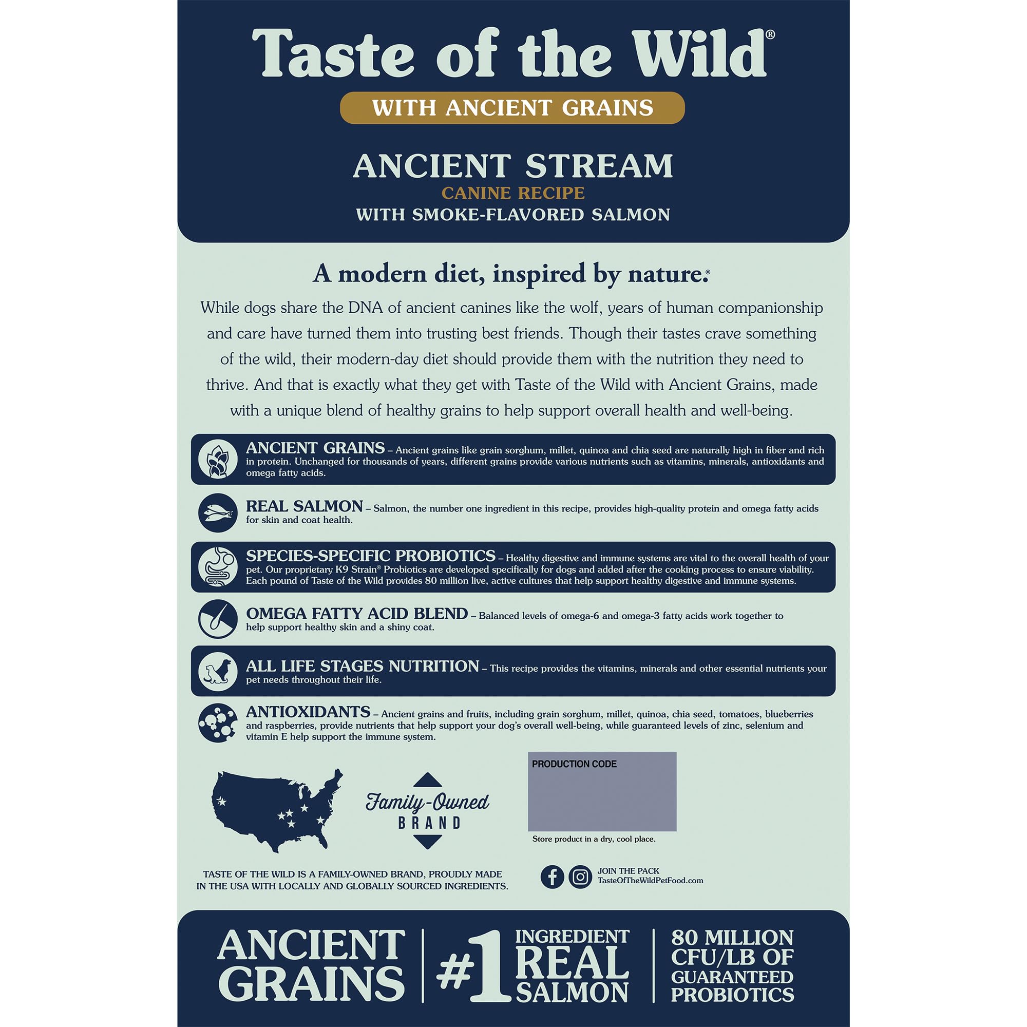 Taste of the Wild Ancient Stream Smoked Salmon Dry Dog Food