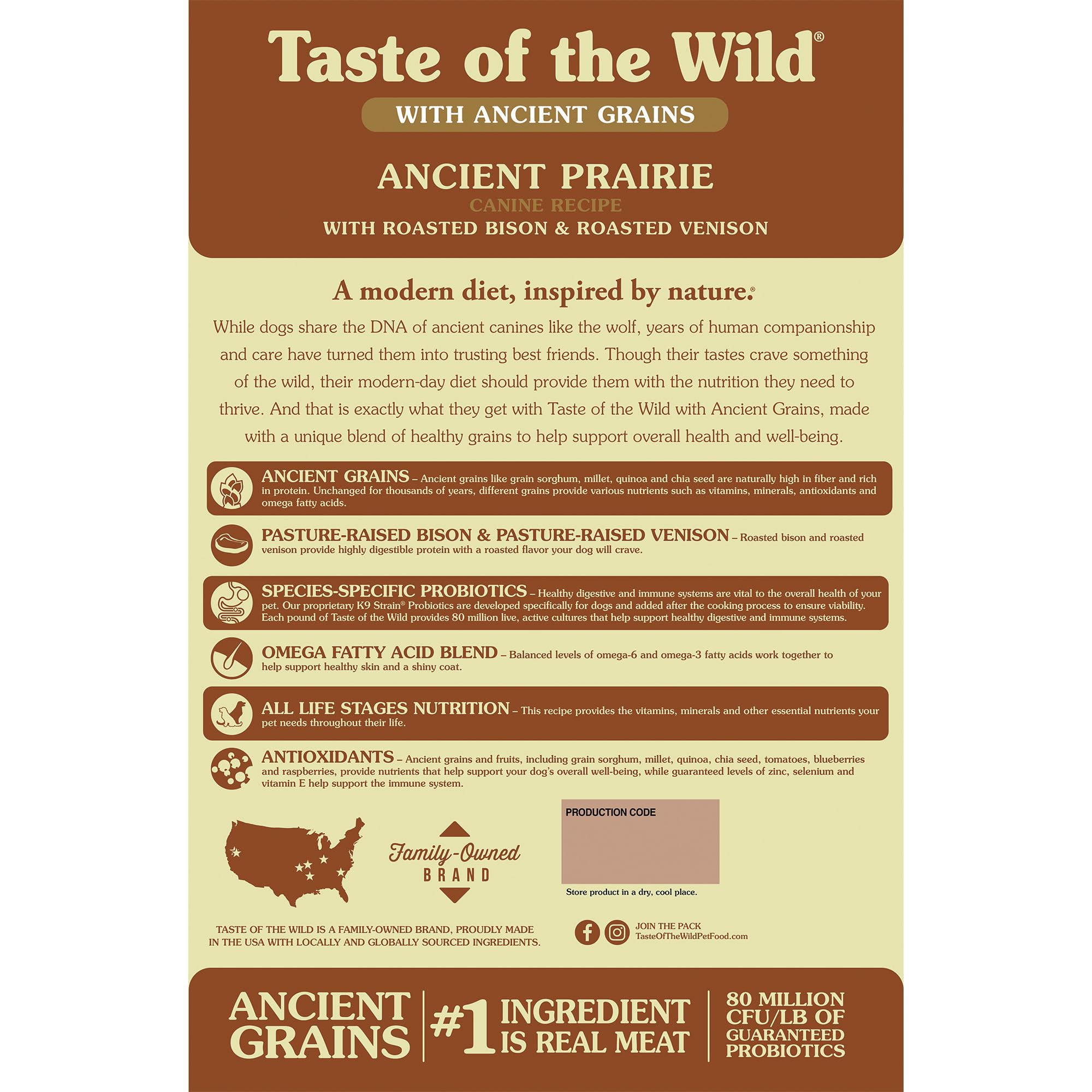 Taste of the Wild Ancient Prairie with Ancient Grains Dry Dog Food