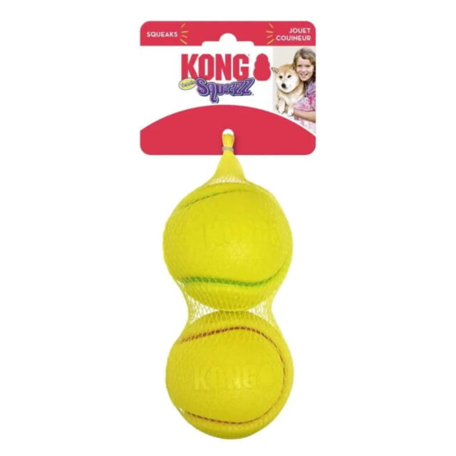 KONG Squeezz Tennis Ball Dog Toy 1ea/MD