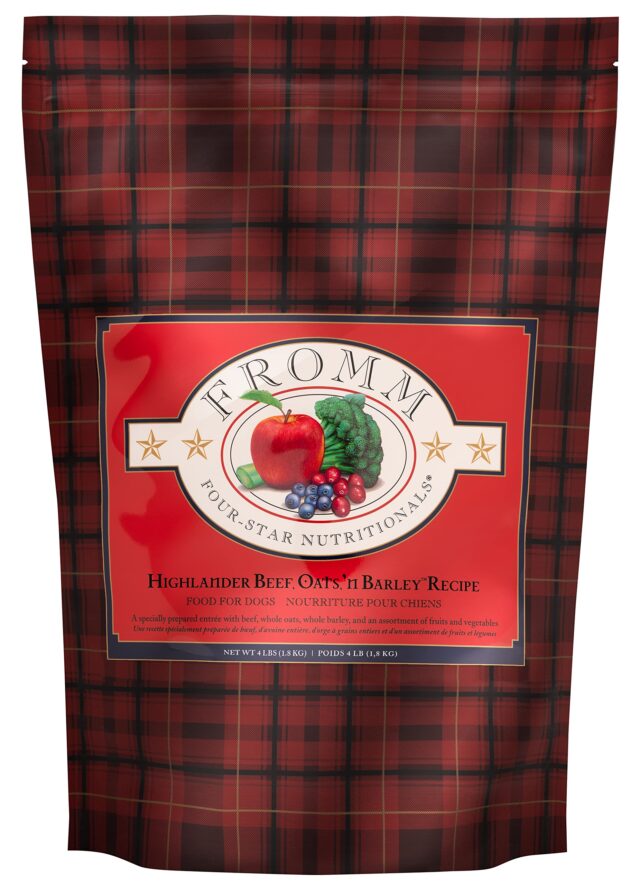 Fromm Four-Star Nutritionals Highlander Beef, Oats, ‘n Barley Recipe Dry Dog Food (4 lb) (B09KMGTV67)