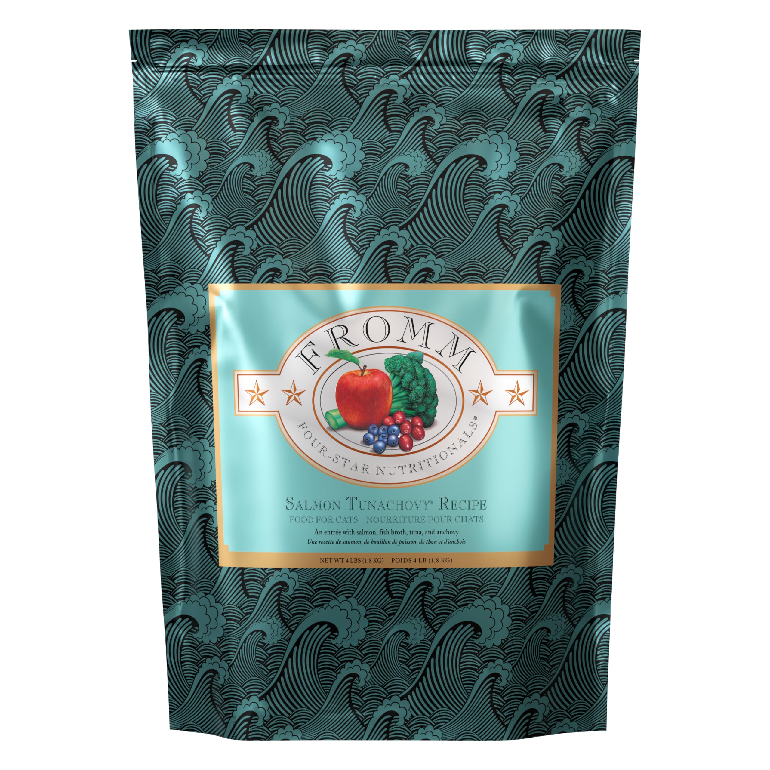 Fromm Four-Star Grain-Free Salmon Tunachovy Dry Cat Food