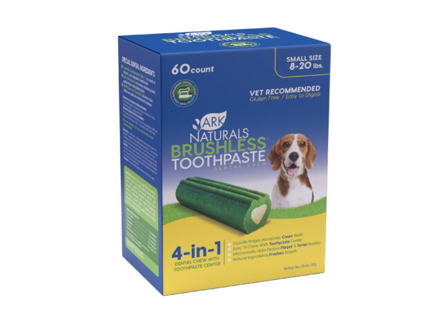 Ark Naturals Cinnamon/Vanilla Flavor Dental Treats/Chew for Dogs 60 Pieces