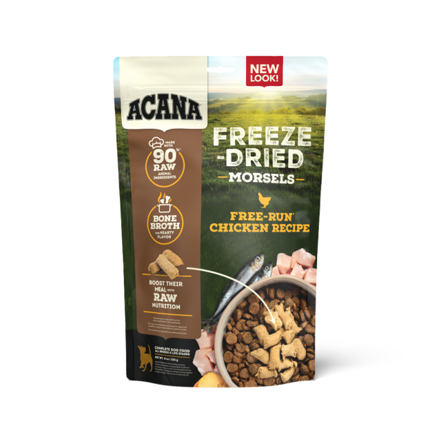 ACANA Freeze-Dried Morsels Free-Run Chicken Recipe Dog Food & Topper