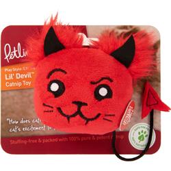 Petlinks Lil Devil Catnip Filled Cat Toy, Small, Red