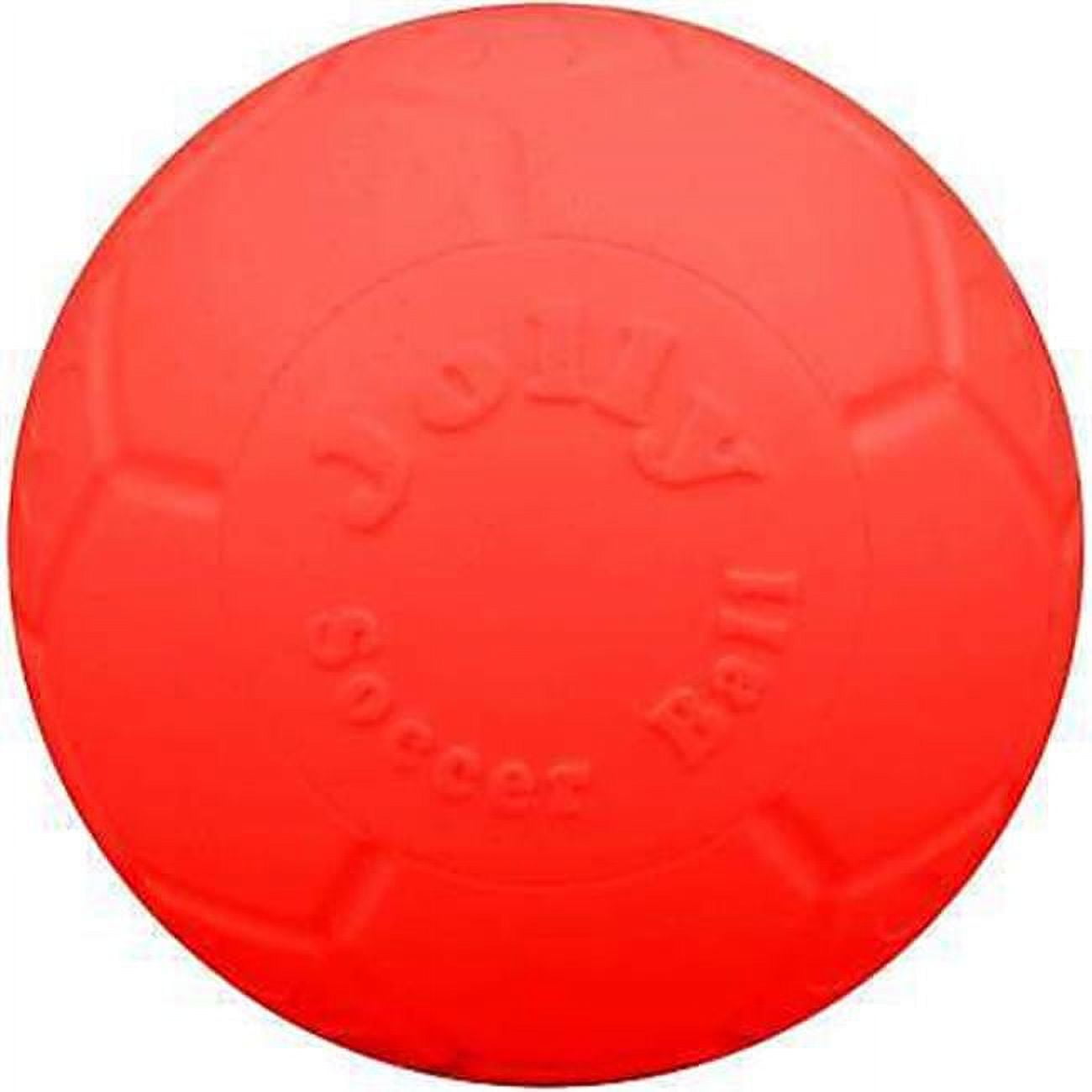Jolly Pets Soccer Ball Orange 8 inch Vanilla Scented Rubber Chew Toy for Dogs