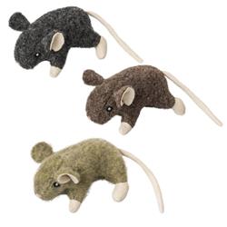Ethical Products EP52084 3.5 in. Wool Mouse Catnip – Assorted