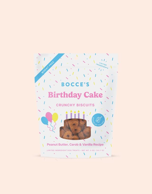 Birthday Cake Peanut Butter, Carob & Vanilla Dog Treats