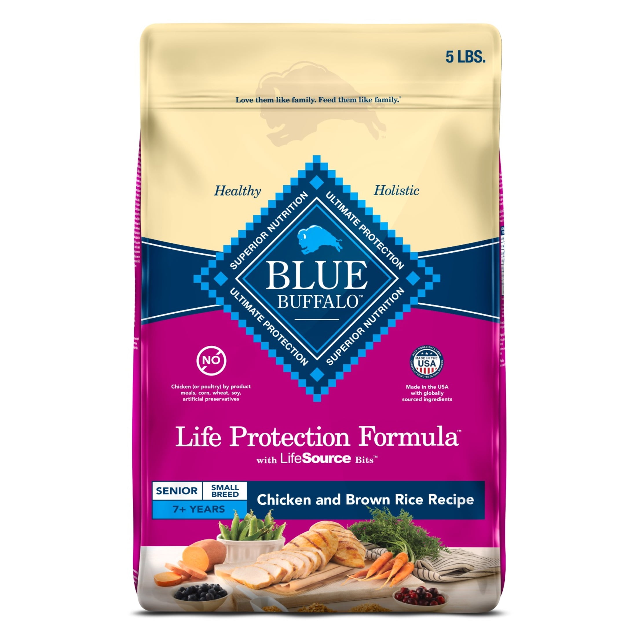 Blue Buffalo LPF Small Breed Senior Chicken and Rice 5lbs