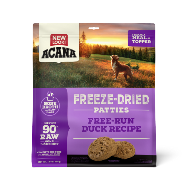 ACANA Freeze-Dried Patties Free-Run Duck Recipe Dog Food & Topper