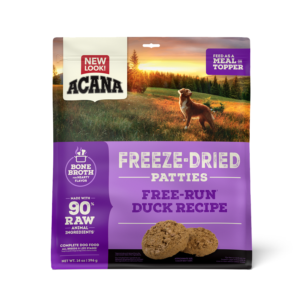 ACANA Freeze-Dried Patties Free-Run Duck Recipe Dog Food & Topper