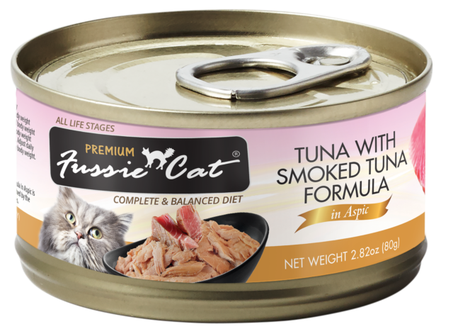 Fussie Cat Premium Tuna with Smoked Tuna Formula in Aspic Grain-Free Wet Cat Food