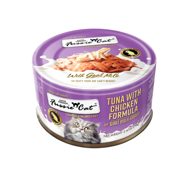 Fussie Cat Premium Tuna with Chicken in Goat Milk Gravy Wet Cat Food
