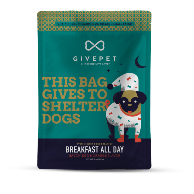 Breakfast All Day Baked Dog Biscuits (Bacon, Egg & Orange)