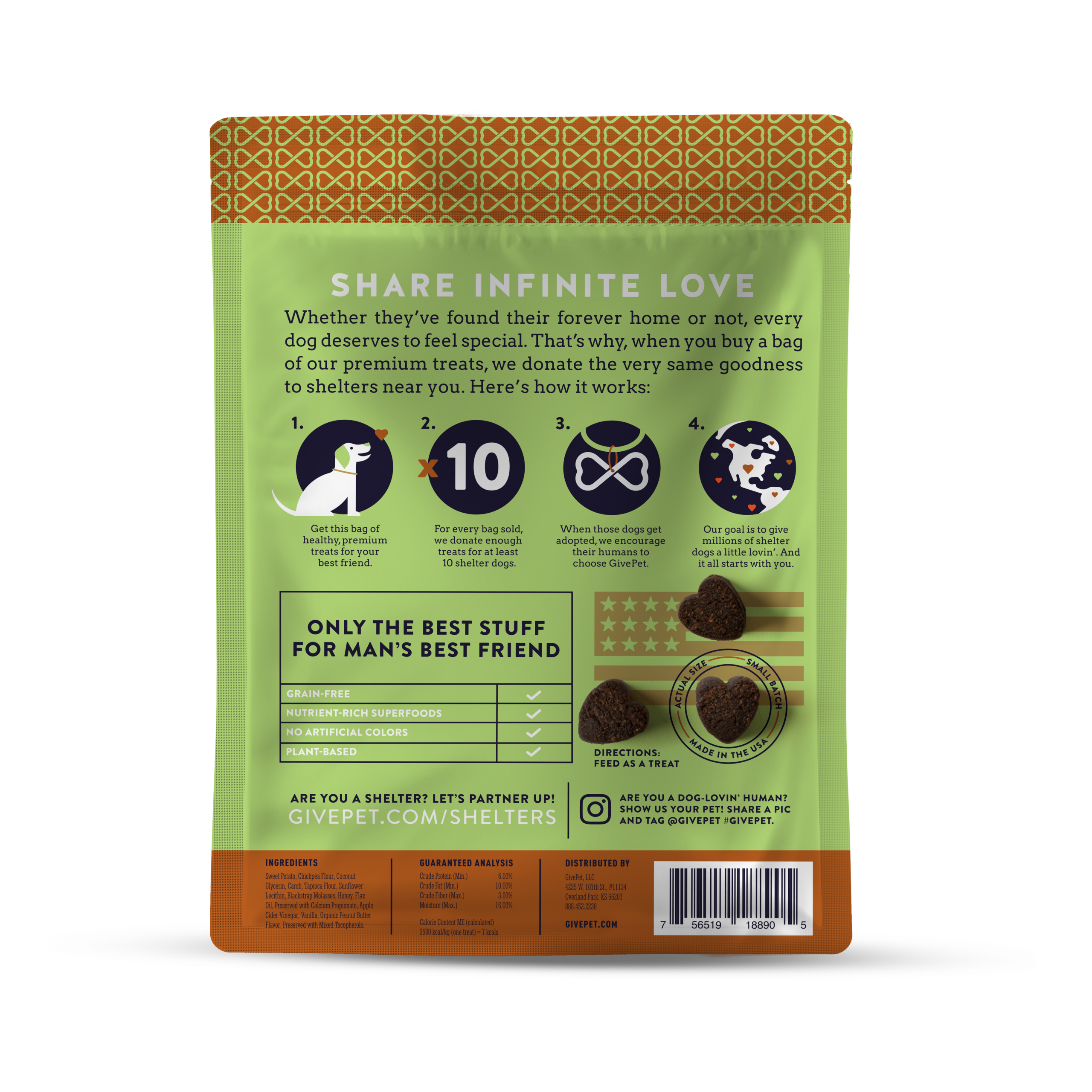 Beagle Scout Grain-Free Soft & Chewy Training Dog Treats (Carob, Honey & Vanilla)