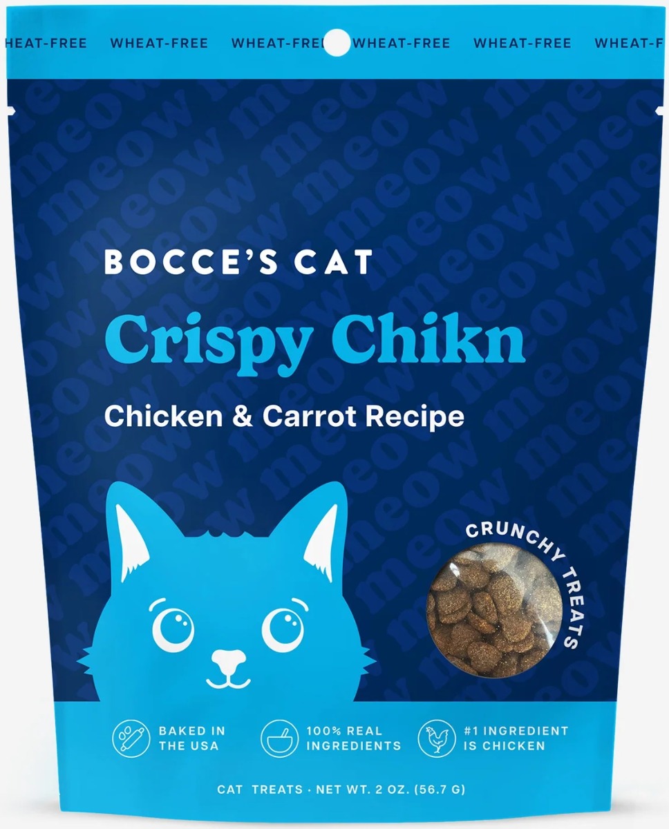 Bocce’s Bakery Crispy Chicken Crunchy Chewy Cat Treats – 2oz