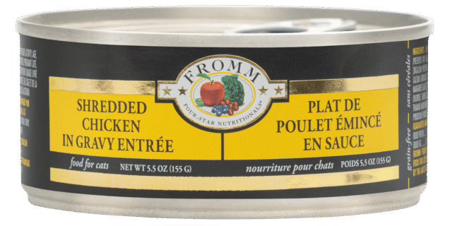 Fromm Four-Star Shredded Chicken in Gravy Entrée Grain-Free Canned Cat Food