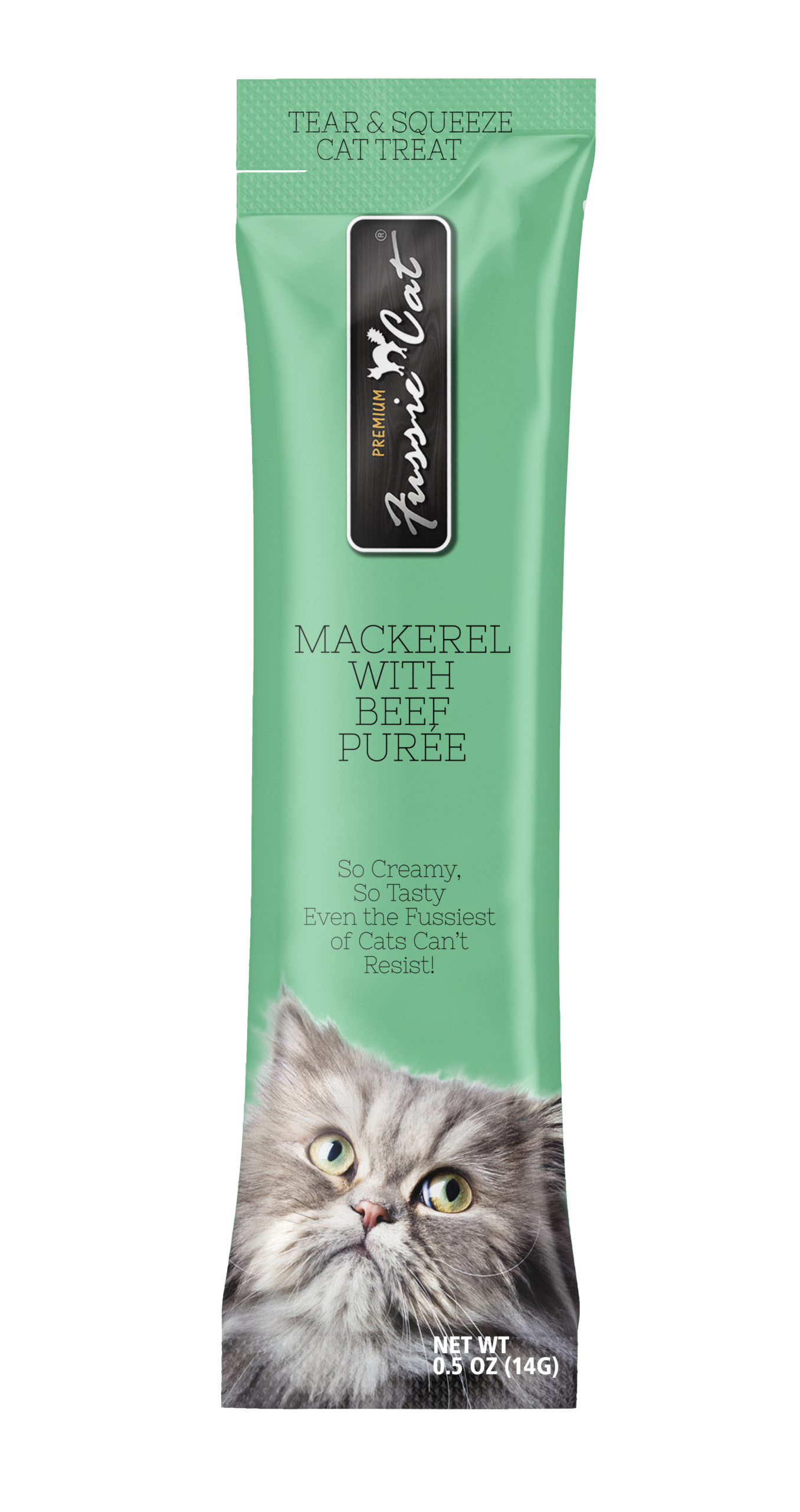 Fussie Cat Mackerel with Beef Purée Cat Treat