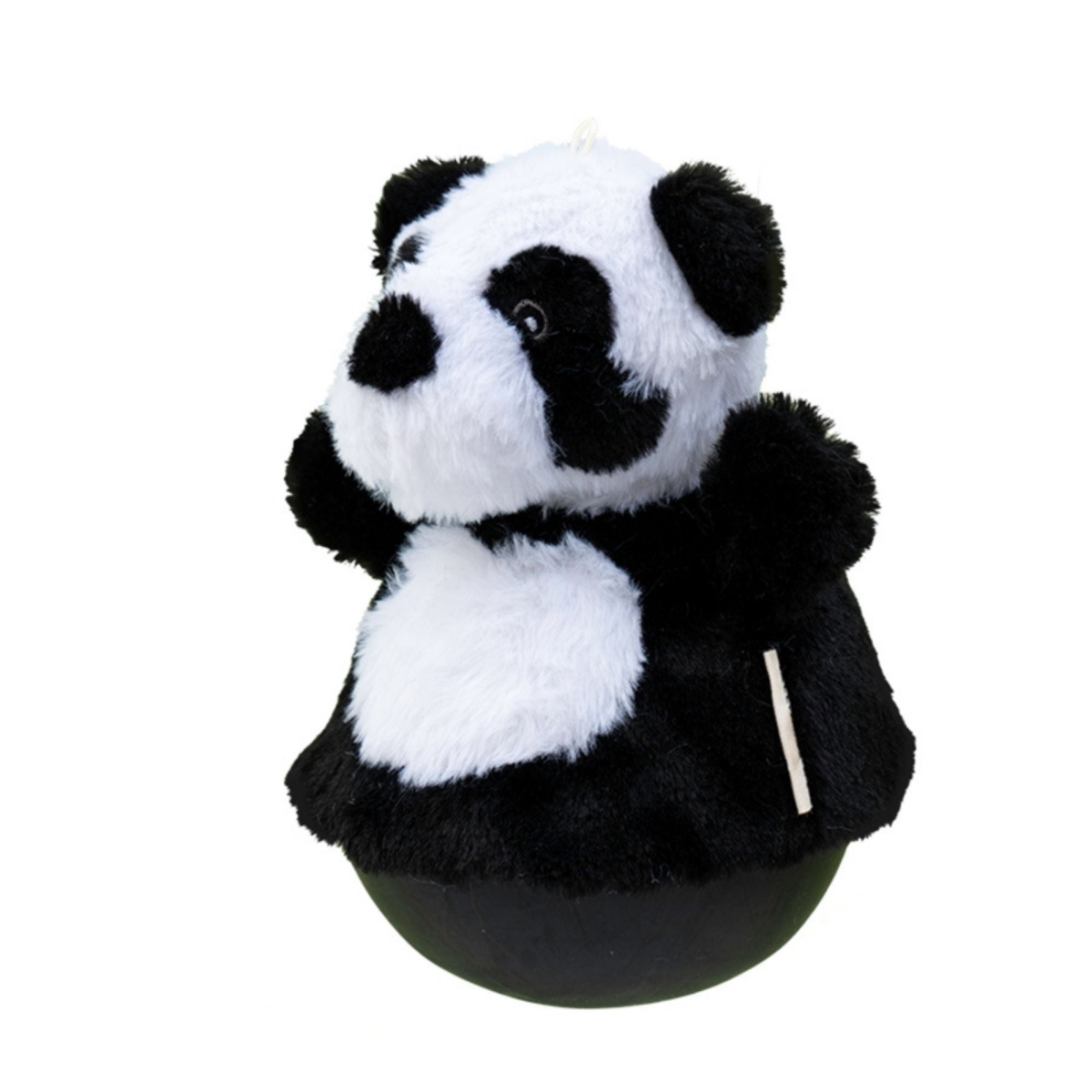 9 in. Roly Poly Panda Plush Dog Toy