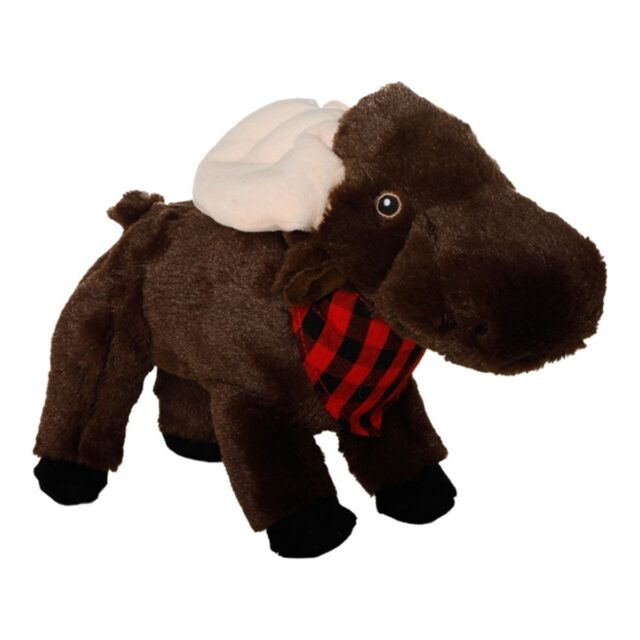11 in. Animated Moose Plush Dog Toy