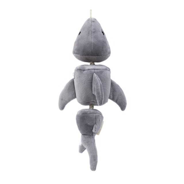14 in. Jointed Shark Plush Dog Toy