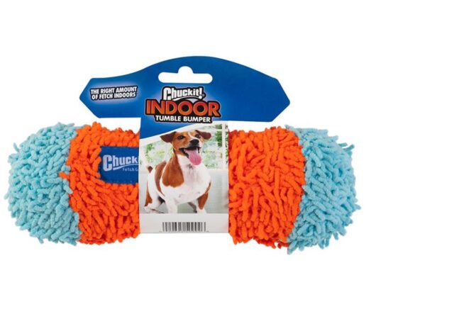 Chuckit! Indoor Tumble Bumper Fabric Fetch Dog Toy 8.5 Orange Pack of 1