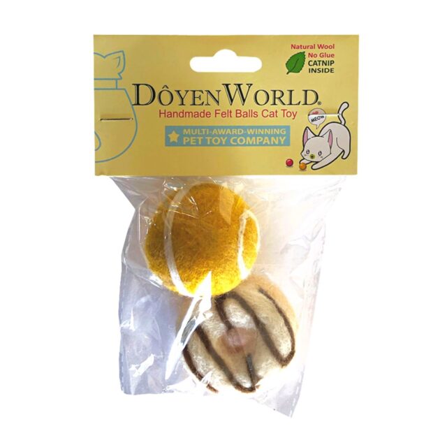 Felt Ball Donut Cat Toy