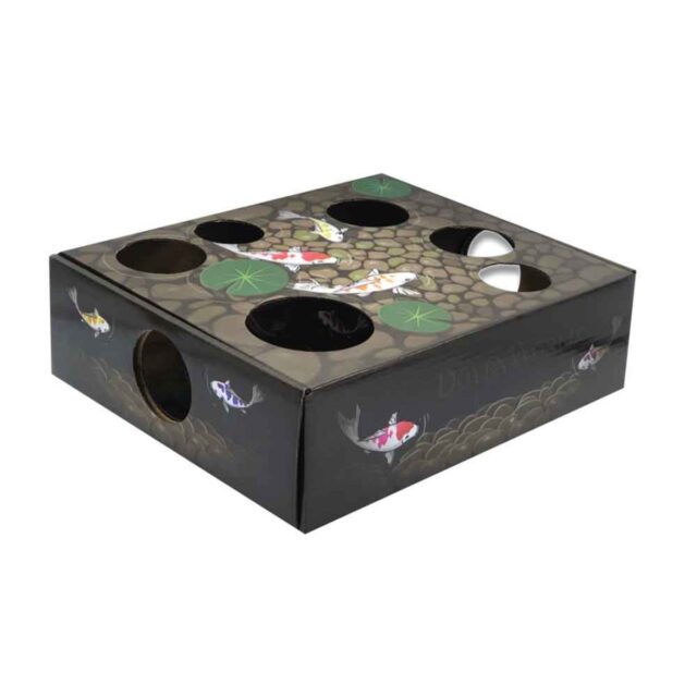 Koi Pond Cat Puzzle Box