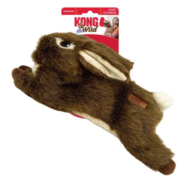 Wild Low Stuff Creatures Rabbit Dog Toy – Medium