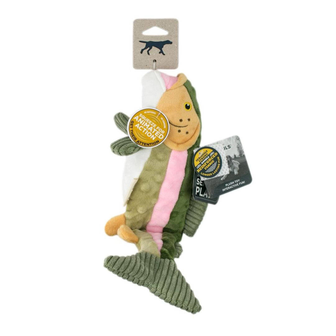 15 in. Trout with Twitchy Tall Dog Toy