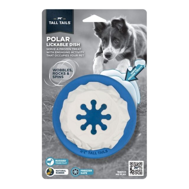 5 in. Natural Rubber Polar Dog Toy