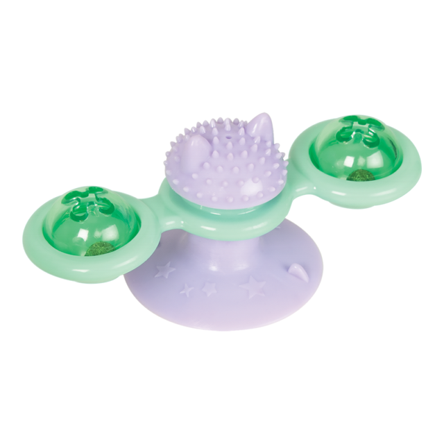 NALA Cat Whirly Bird Suction Cup Spinner Cat Toy, Small