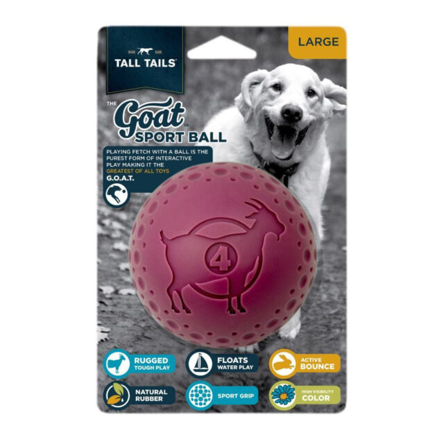 64 in. Goat Ball Dog Toy, Purple