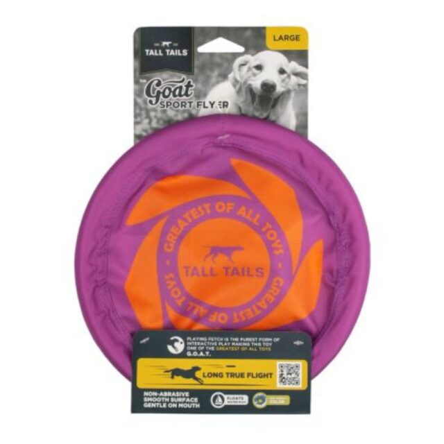 9 in. Goat Flyer Dog Toy
