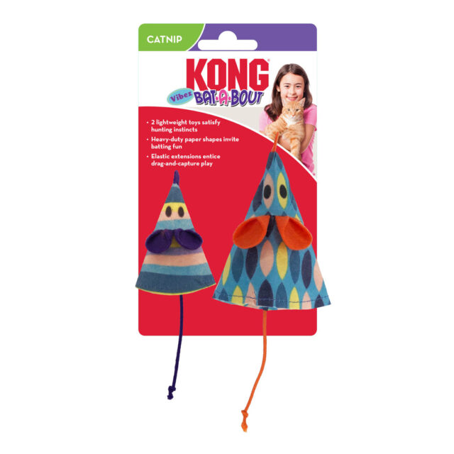Bat-A-Bout Vibez Mouse Cat Toy – Pack of 2