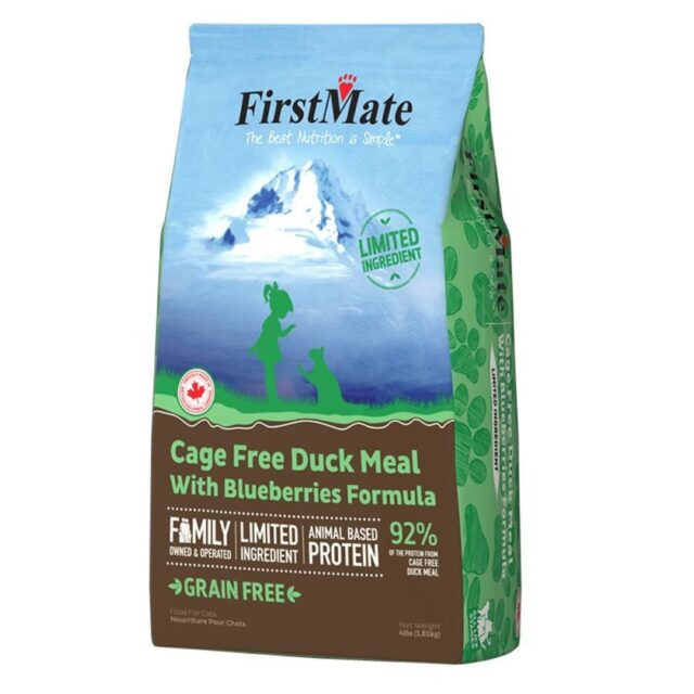 FirstMate Cage Free Duck Meal & Blueberries Dry Cat Food