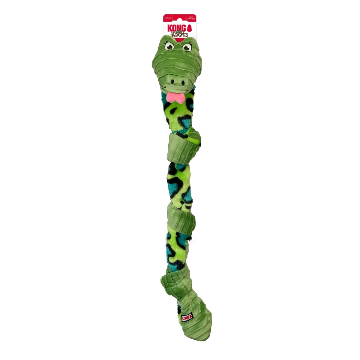 KONG Knots Snake Dog Toy Assorted, Medium/Large