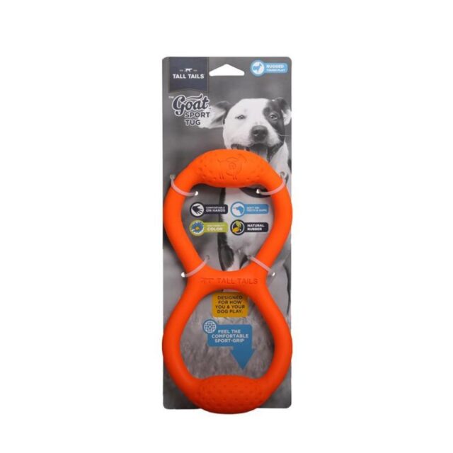 11 in. Goat Tug Rubber Dog Toy