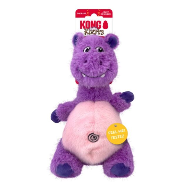 KONG Knots Belly Hippo Dog Toy, Medium/Large