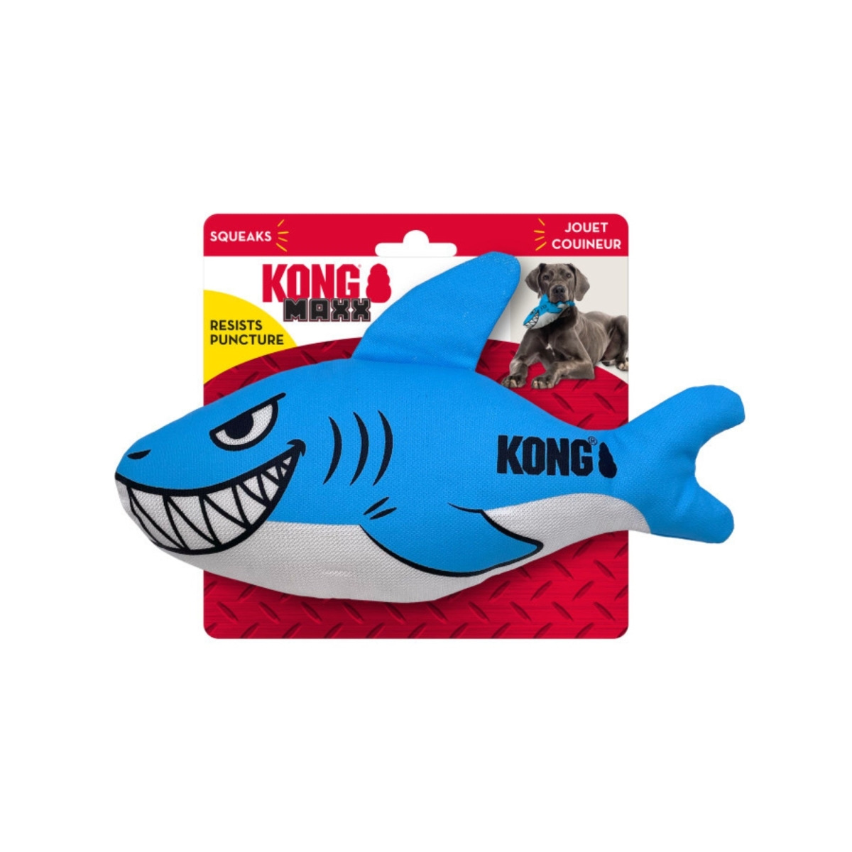 KONG Maxx Shark Dog Toy, Medium