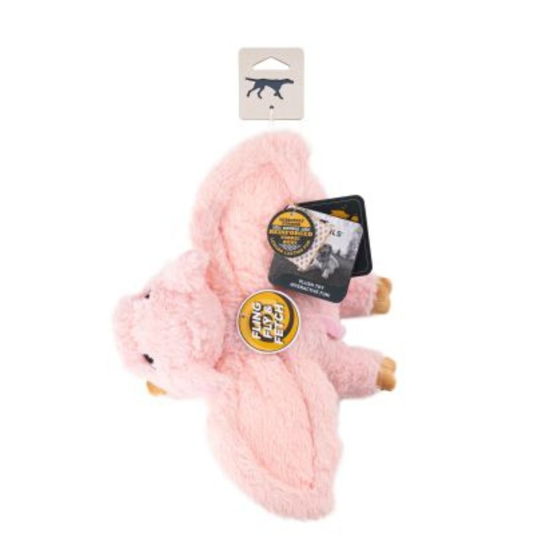 12 in. Plush Flying Pig Dog Toy