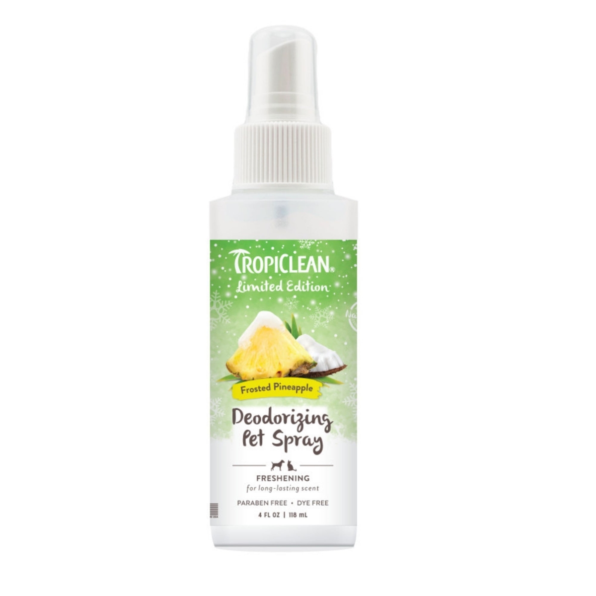 4 oz Deodorizing Frosted Pineapple Pet Spray