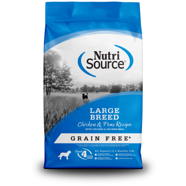 NutriSource Grain-Free Large Breed Chicken & Peas Recipe Dry Dog Food