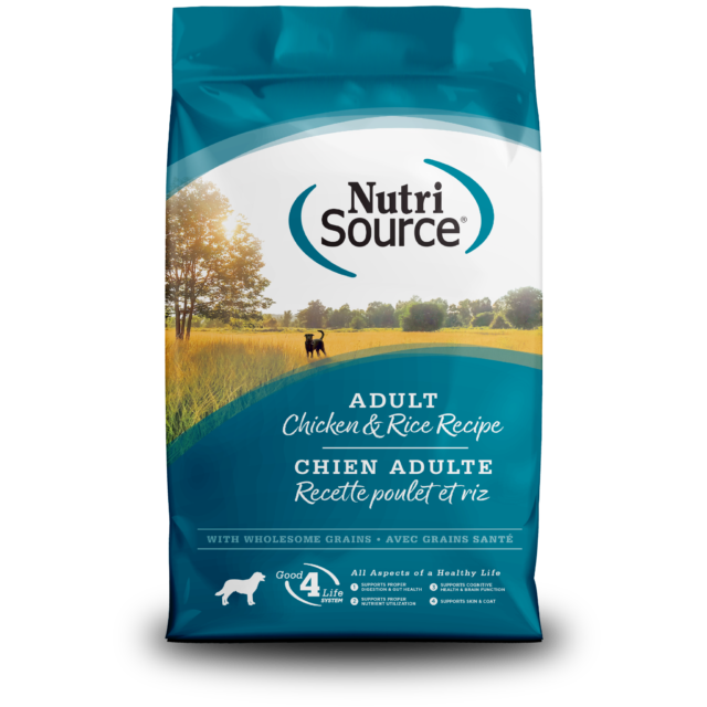 NutriSource Adult Chicken & Rice - front of bag