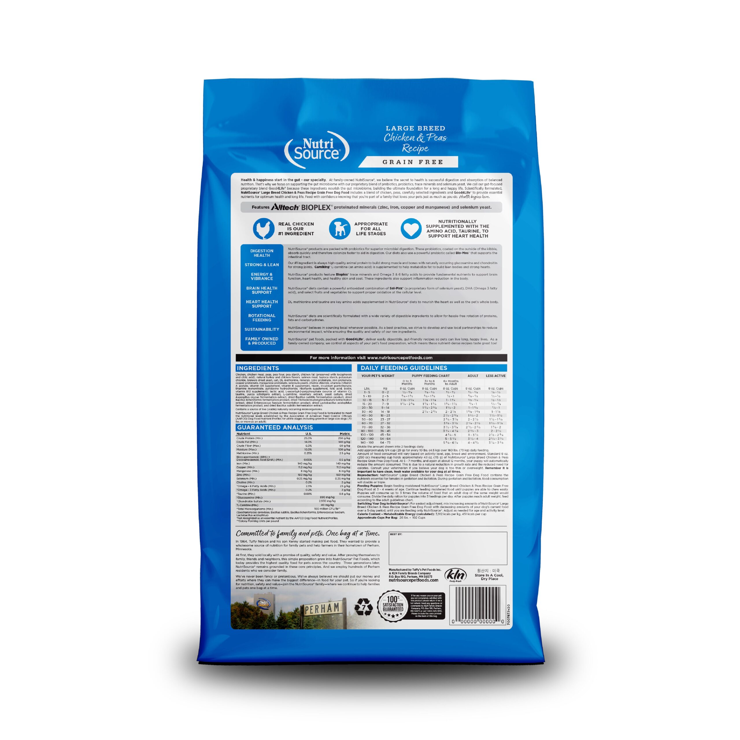 NutriSource Grain-Free Large Breed Chicken & Peas Recipe Dry Dog Food