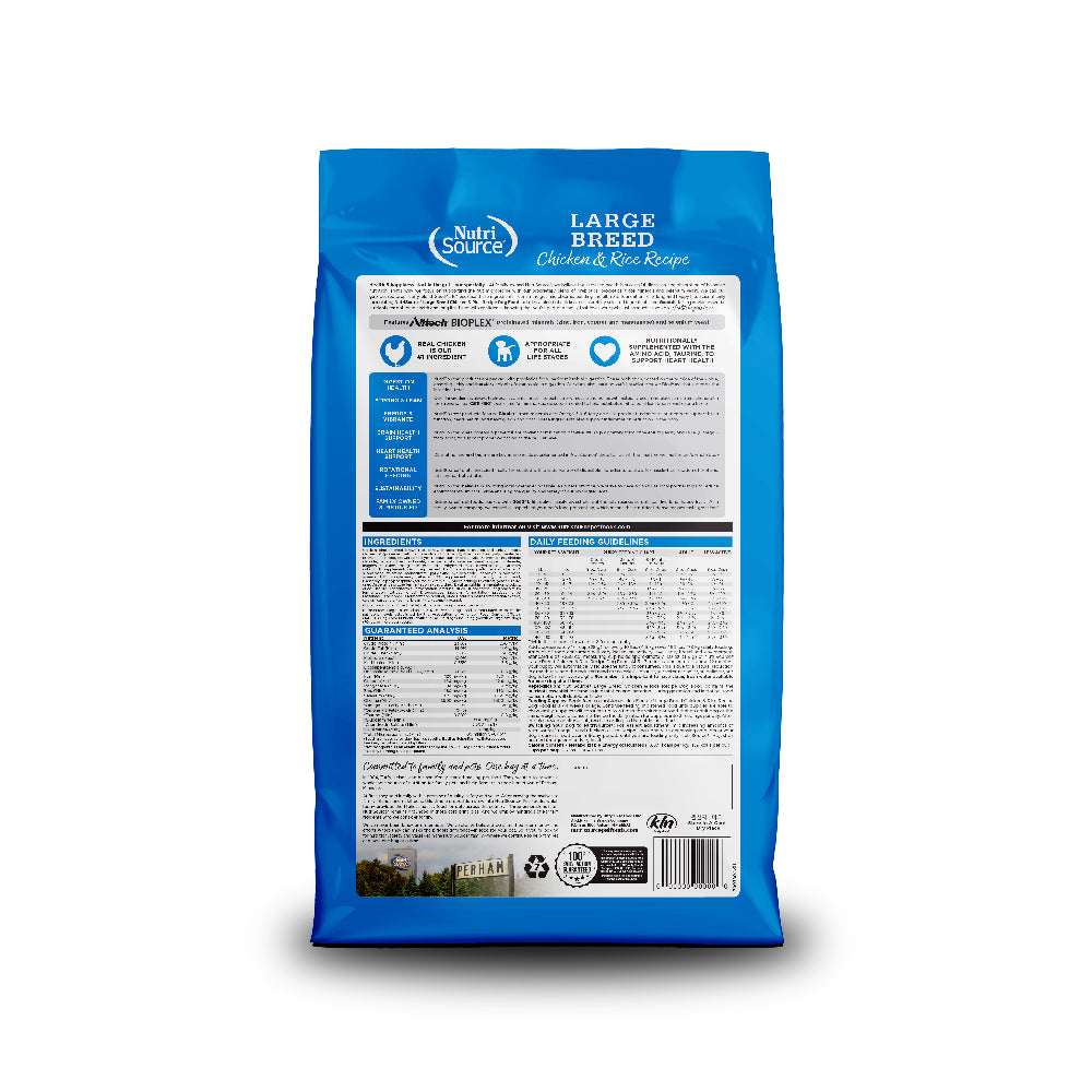NutriSource Large Breed Adult Chicken & Rice Recipe Dry Dog Food