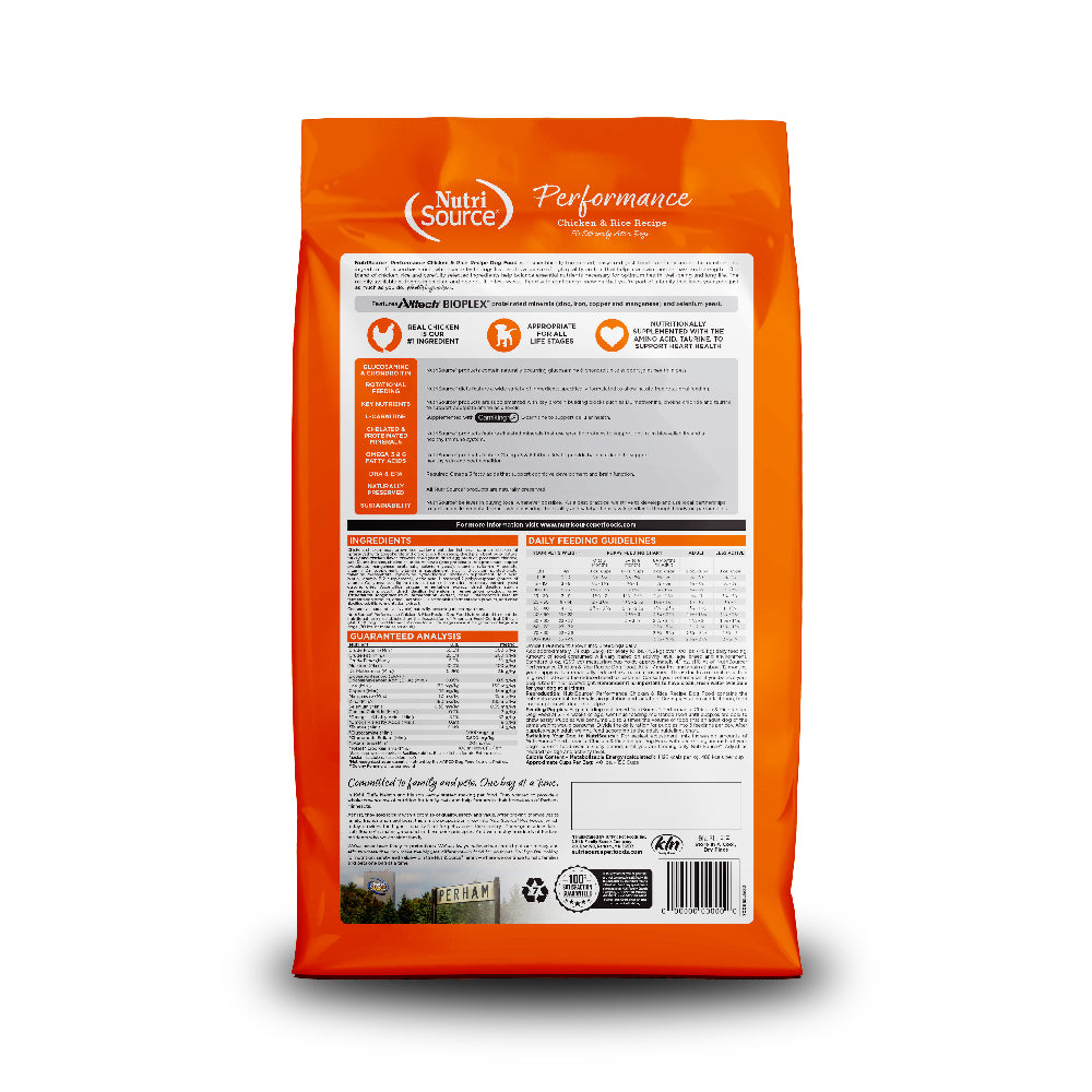 NutriSource Performance Chicken & Rice Recipe Dry Dog Food