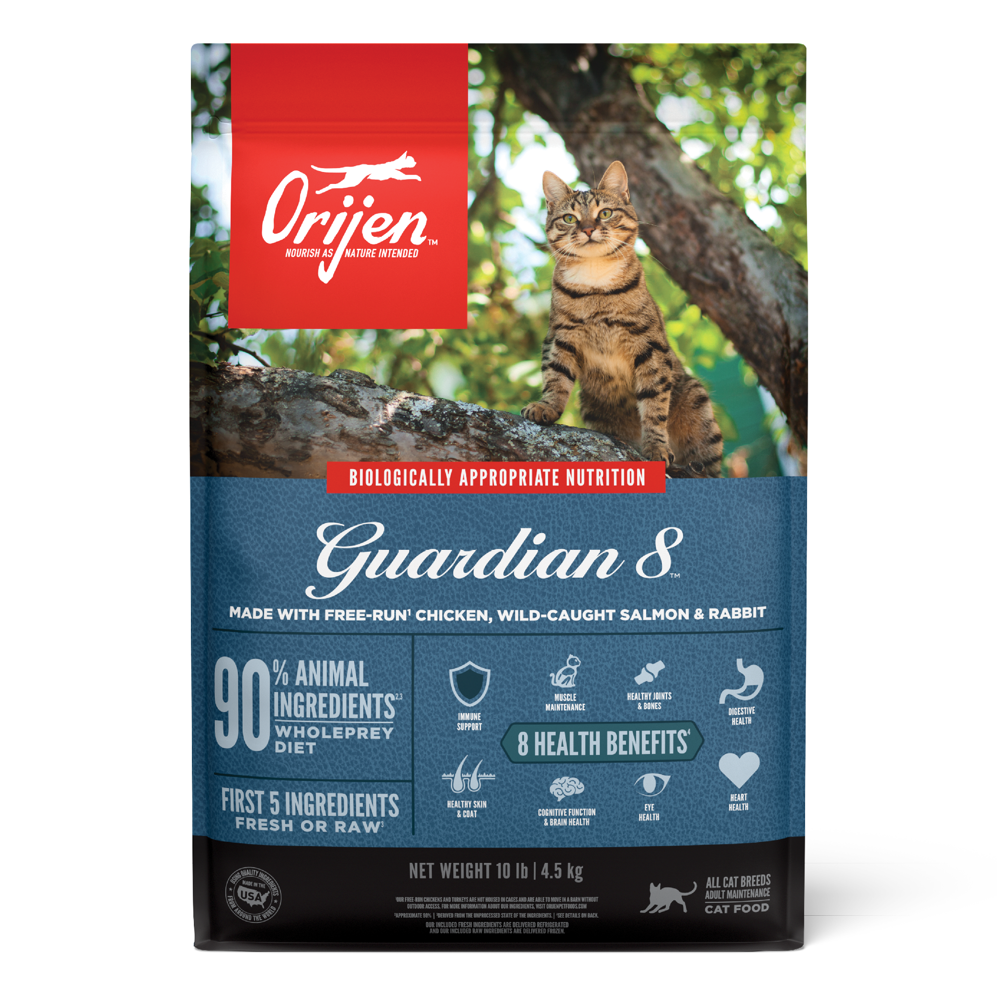 ORIJEN Guardian 8 Grain-Free High Protein Dry Cat Food