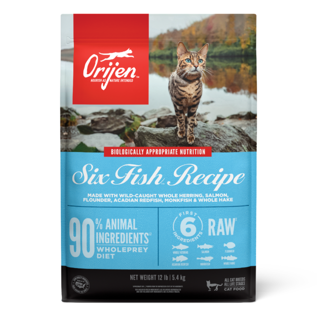 ORIJEN Six Fish Grain-Free High Protein Dry Cat Food
